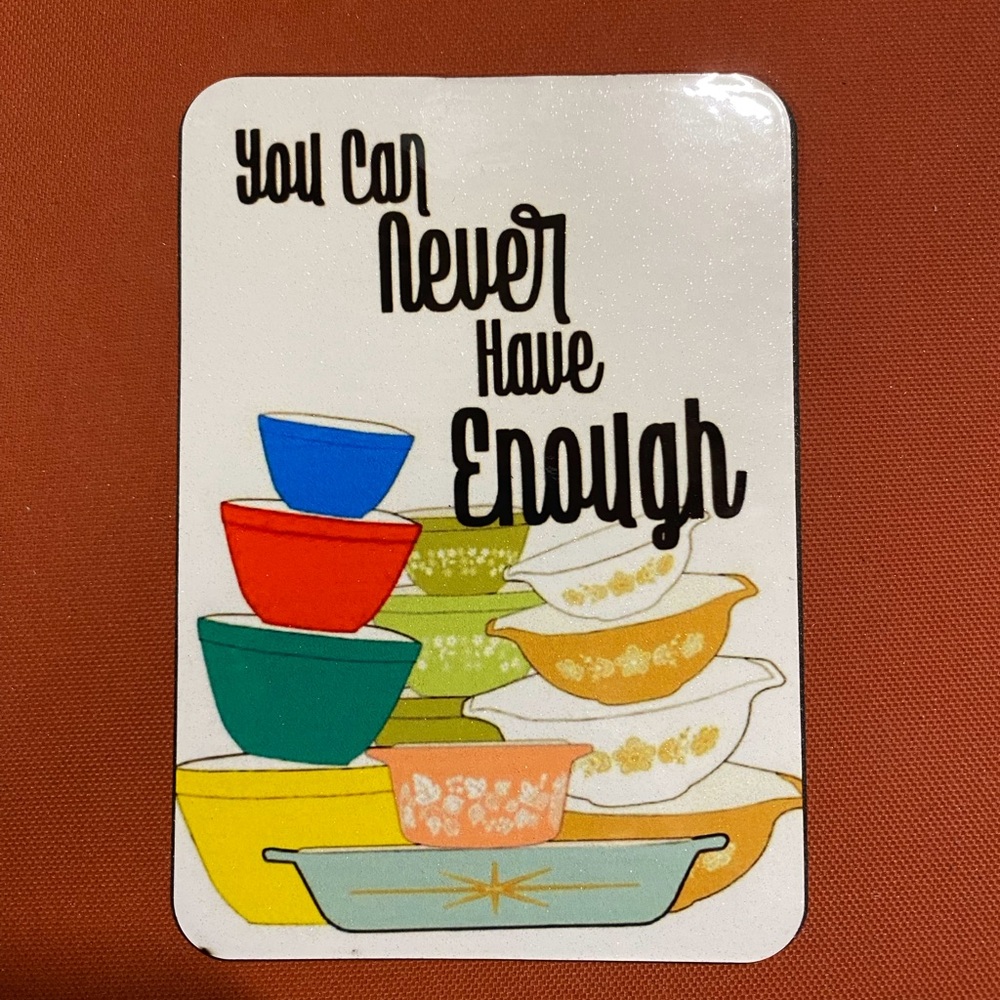 Pyrex vintage looking magnet 4x3